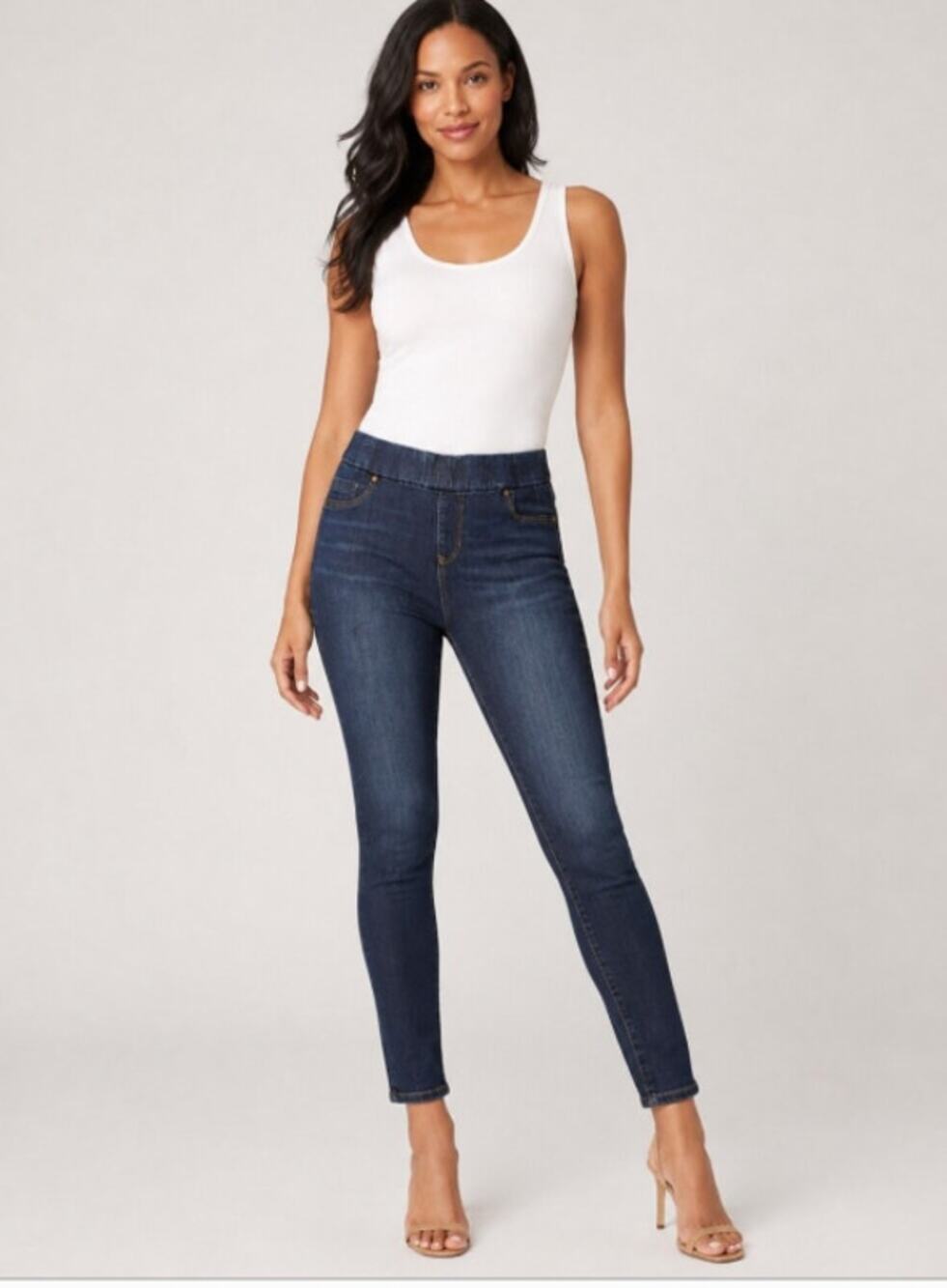 Liverpool Women's Pull-On Stretch Skinny Jeans Dark Wash Size 10/30